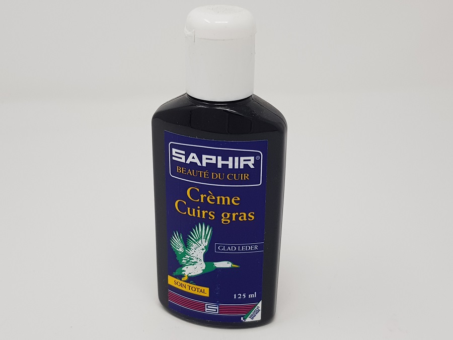 Saphir 125ml Cream shoe polish for greasy leather
